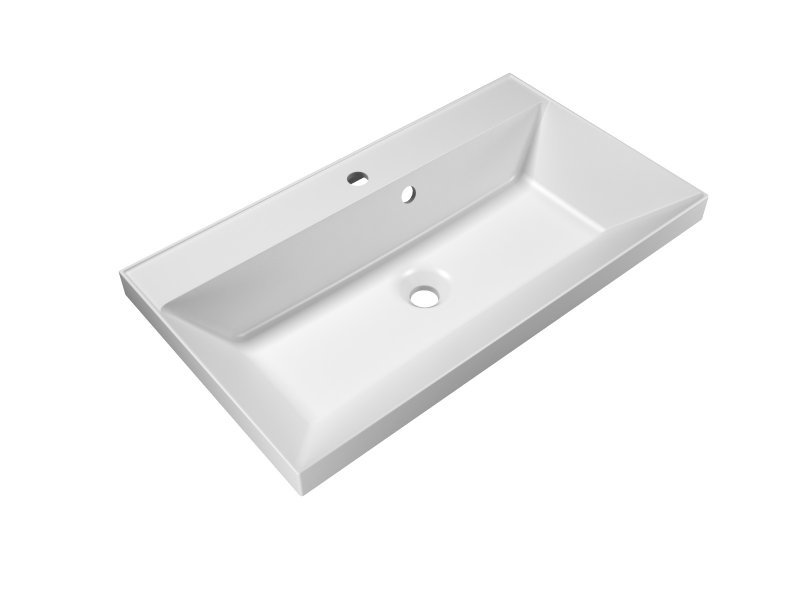 Тумба с раковиной подвесная  BelBagno AURORA 80 Bianco Lucido, раковина белая