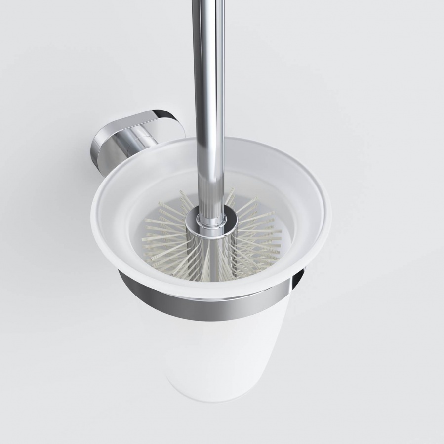 Стойка с туалетной щеткой Sense L, 35,3х11,3х14,8 см, белая, A7433300