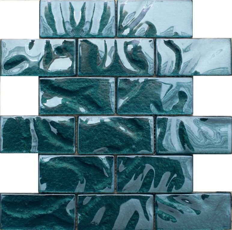 Мозаика S-828 стекло (48*98*8) 248*298 