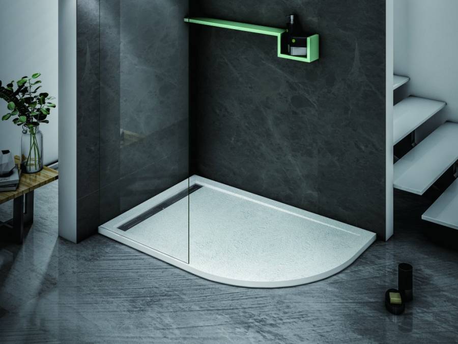 Поддон из искусственного мрамора CEZARES TRAY-AS-RH-100/80-30-W-R