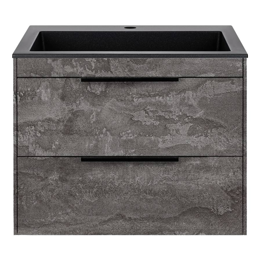 База под раковину Chiara 2D 600 подвесная, 2 выкатных ящика soft-close, G.Stone