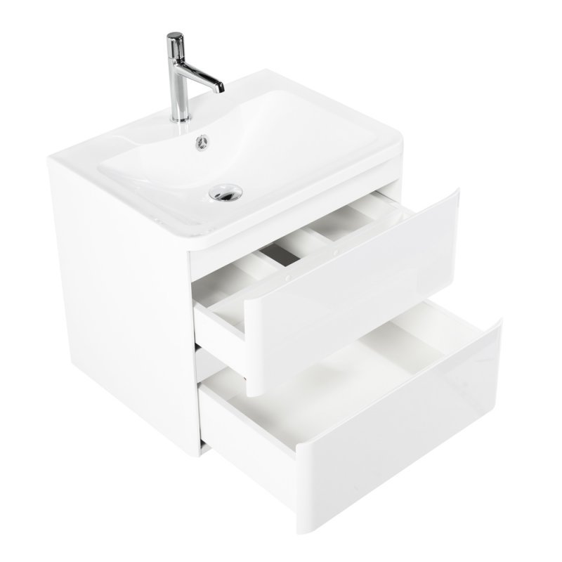 Тумба с раковиной подвесная BelBagno ALBANO 70 Bianco Lucido, раковина белая