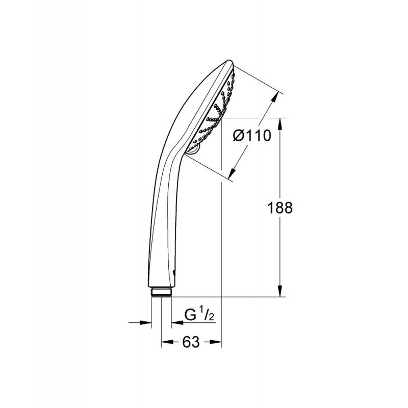 Душ ручной Grohe Euphoria 110 Massage 27221000 хром