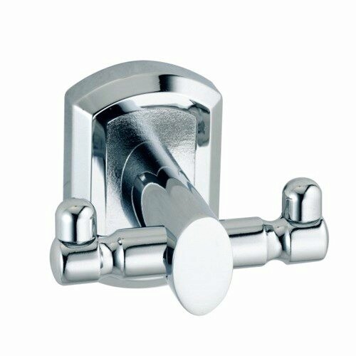 Крючок двойной Oder, 6,5х5,7х6,5 см, хром, K-3023D