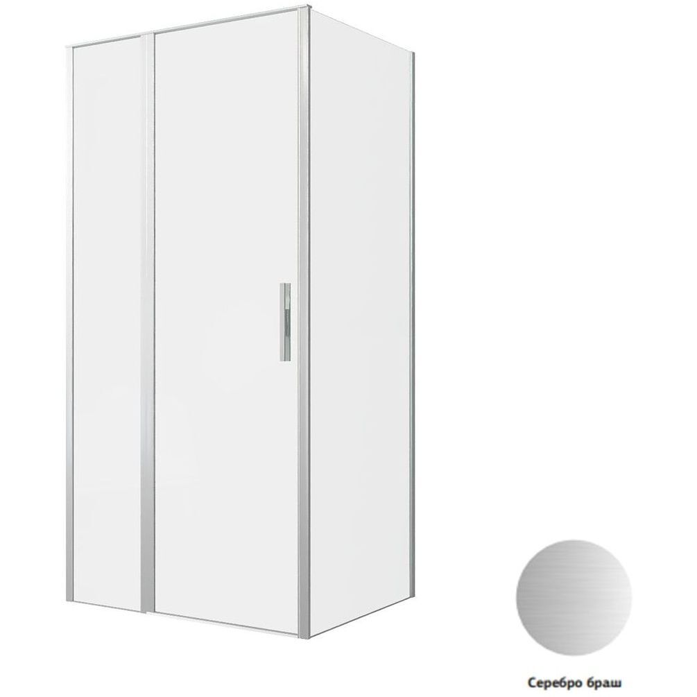 Душевой уголок Allen Brau Priority 100x80 3.31029.BA + 3.31041.BA серебро браш