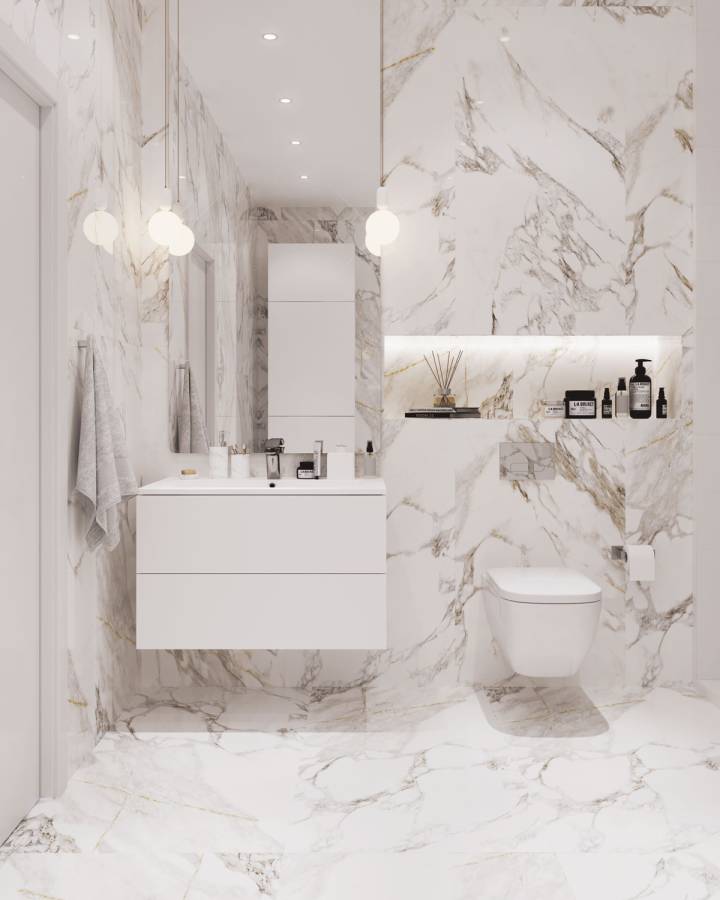 Керамогранит STATUARIO ALTIMO 60x120 POLISHED, Palacio