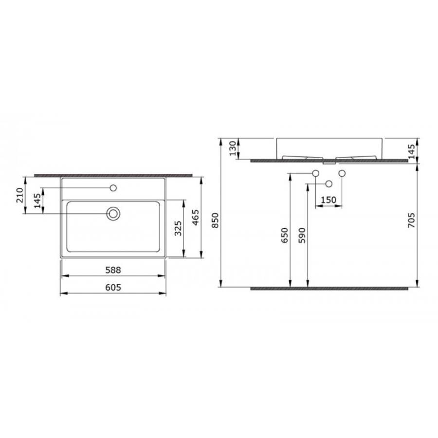 Раковина Bocchi Milano 1376-001-0126 белая