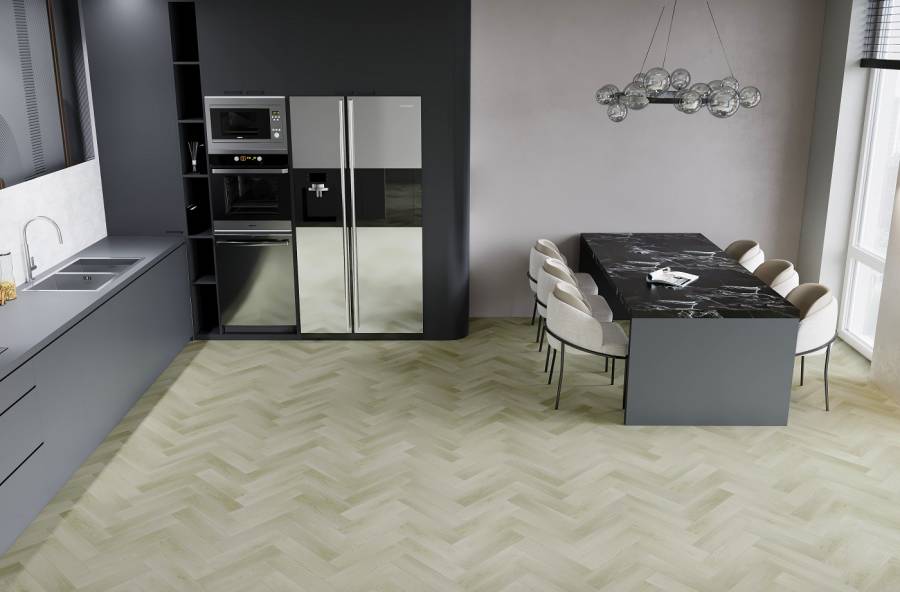 Кварцевый ламинат Fargo Herringbone Дуб Бирмингем, 44-6191-4