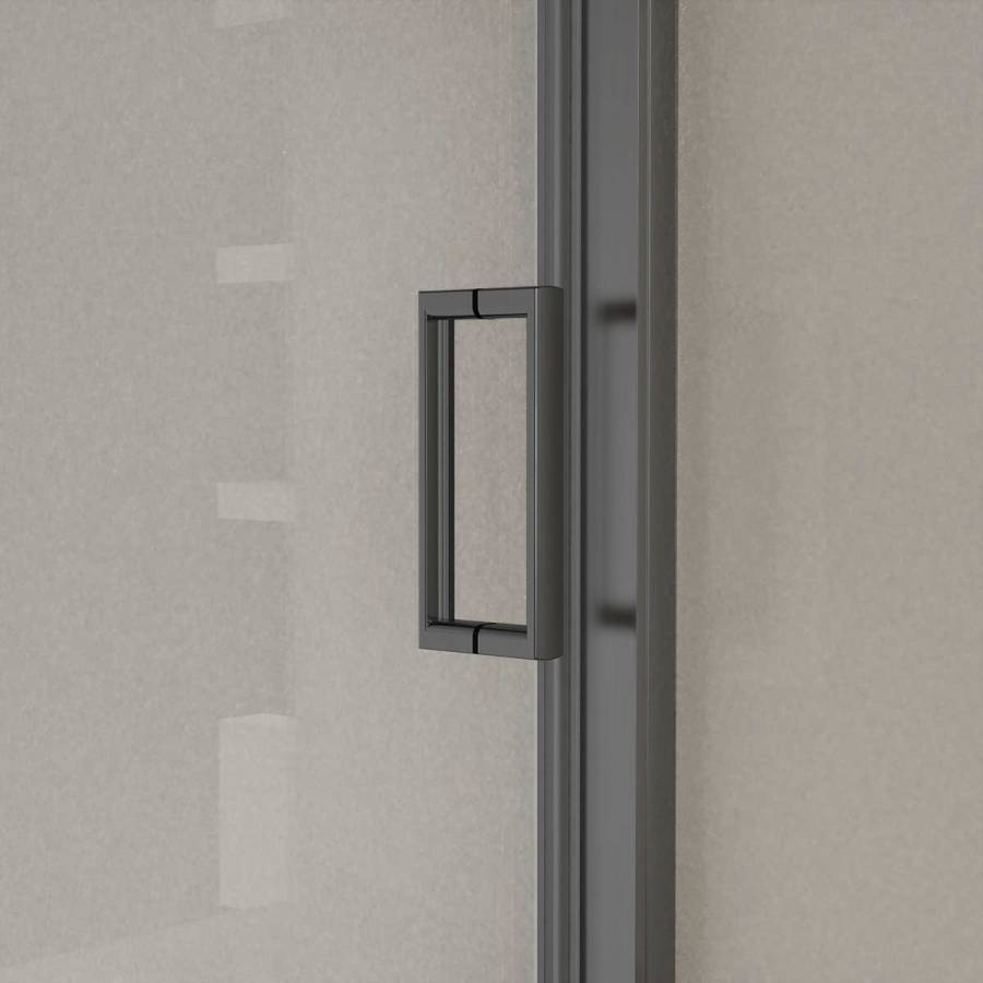 Душевая дверь City VDS-5CT110CLGM, 1100, вороненая сталь , стекло прозрачное
