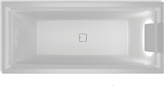 Акриловая ванна  STILL SQUARE LED 180x80 R RIHO FALL