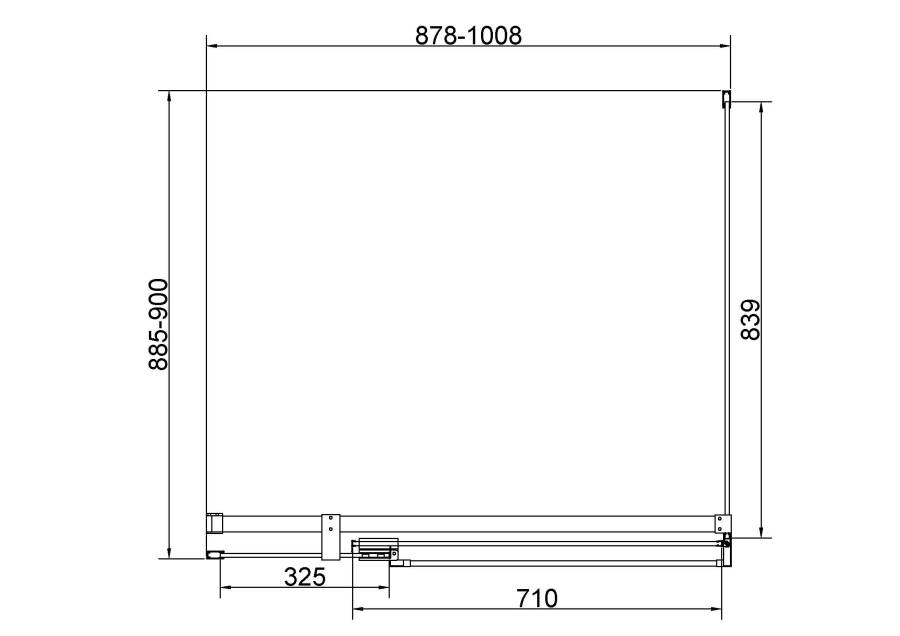 Душевой уголок Экстенза (Extenza) VSR-4EX111210CLGM, 1100/1200*1000, вороненая сталь, стекло прозрачное