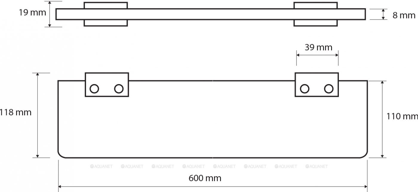 Полочка Bemeta Via 135002242