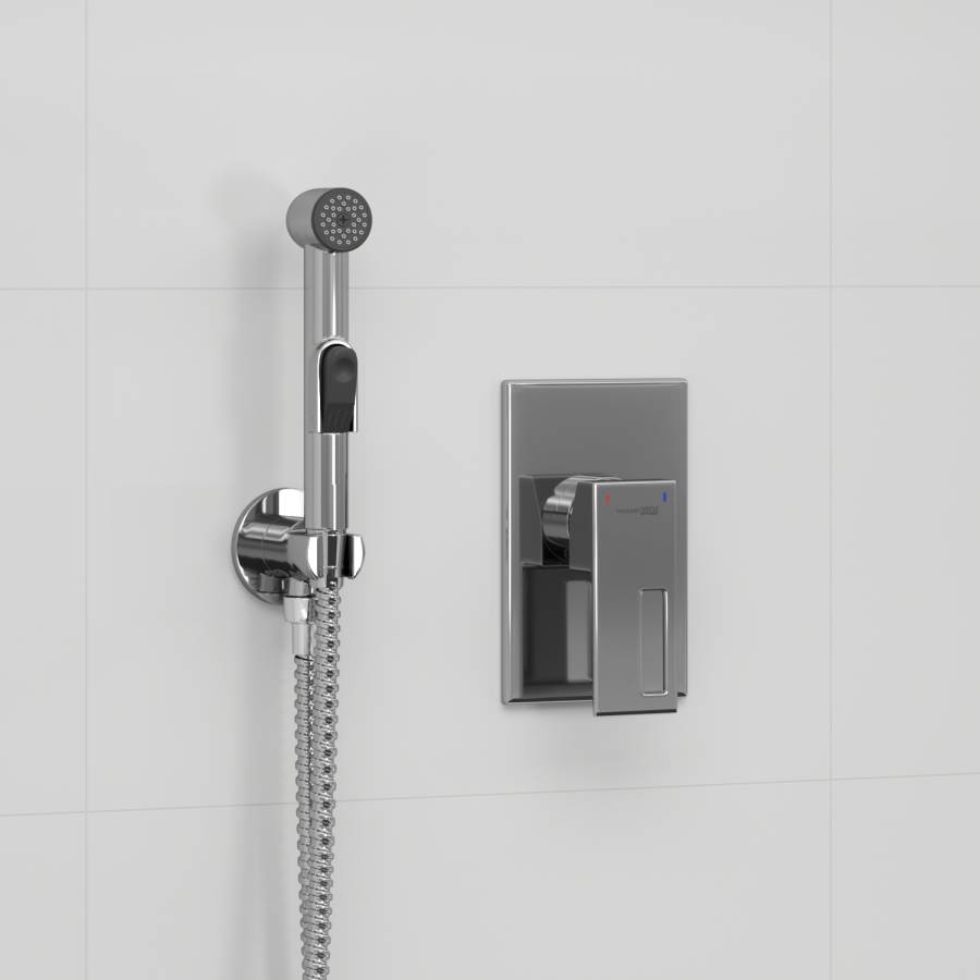 A01557 Встраиваемый комплект для биде со шлангом 120 см Wasserkraft
