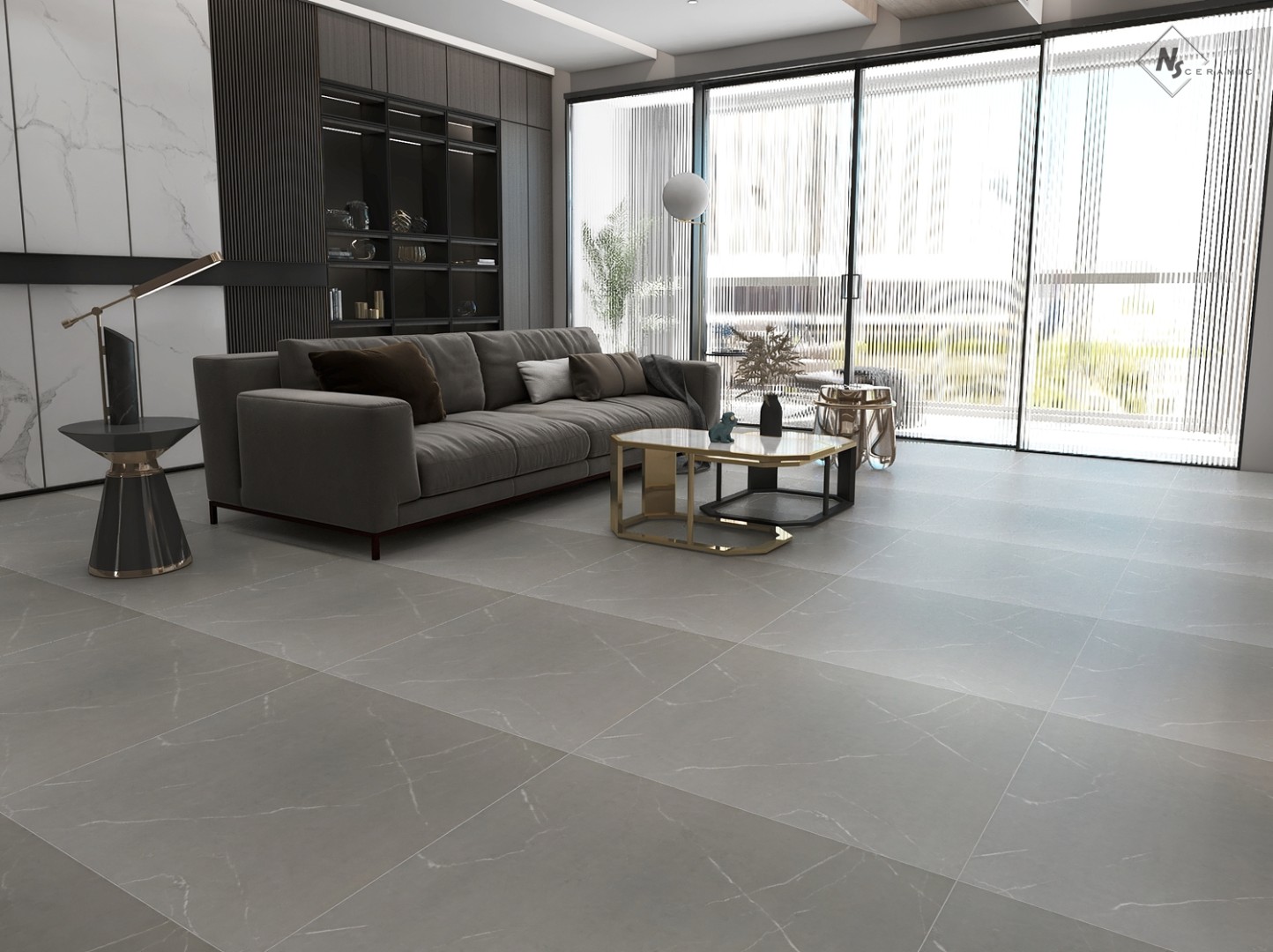 NS Ceramic Керамогранит с Эффектом Камня NSC8042 Grey 80x80 - керамическая плитка и керамогранит