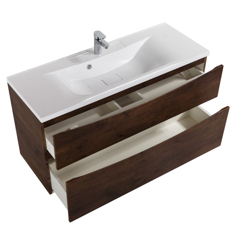 Тумба с раковиной подвесная BelBagno MARINO-H60 120 Bianco Lucido, раковина белая