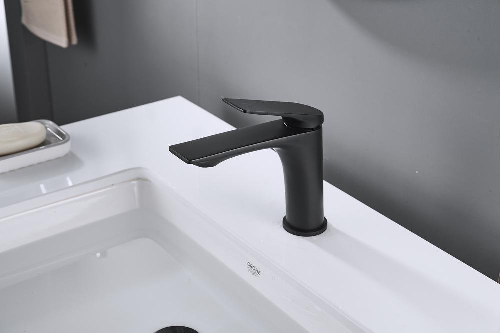 Смеситель для раковины латунь, черный S9101H