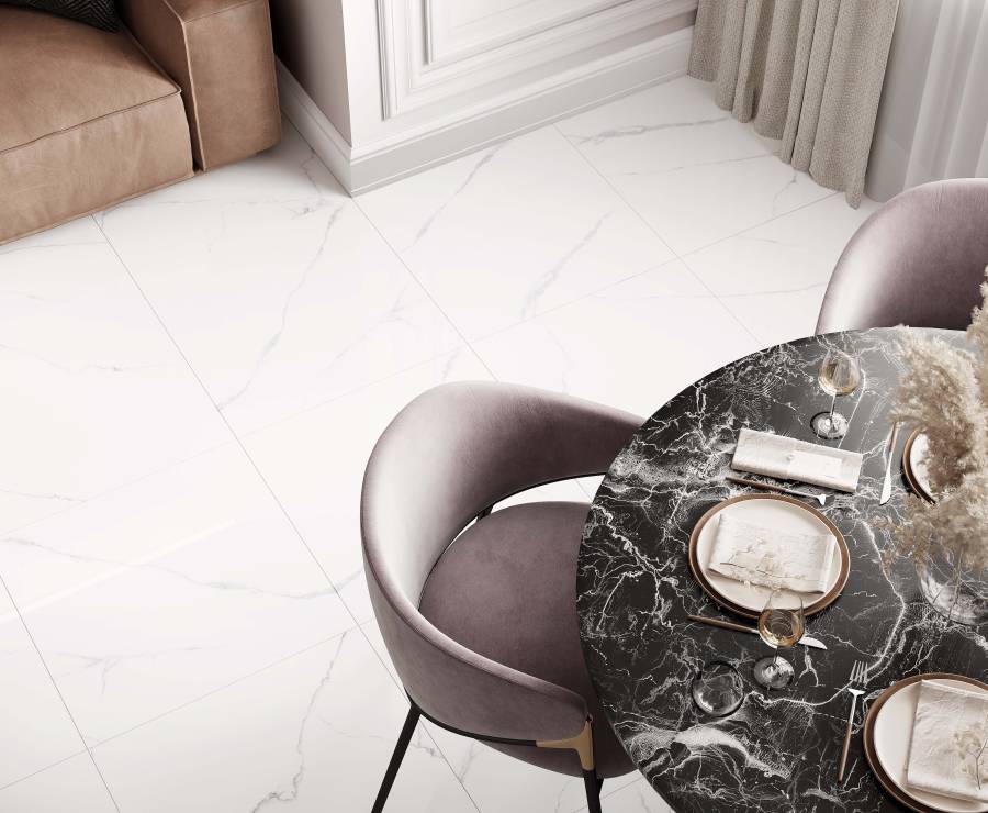 Atlantic White Керамогранит i белый 60x120 Полированный