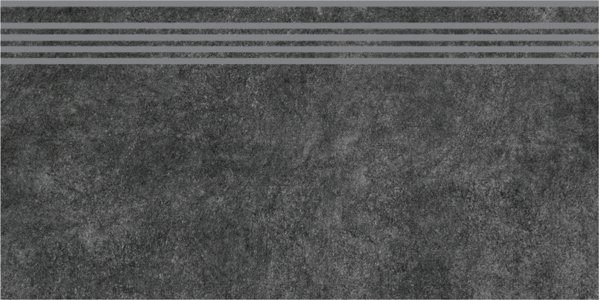 Ступень Королевская дорога чёрный обрезной 30x60x0,9