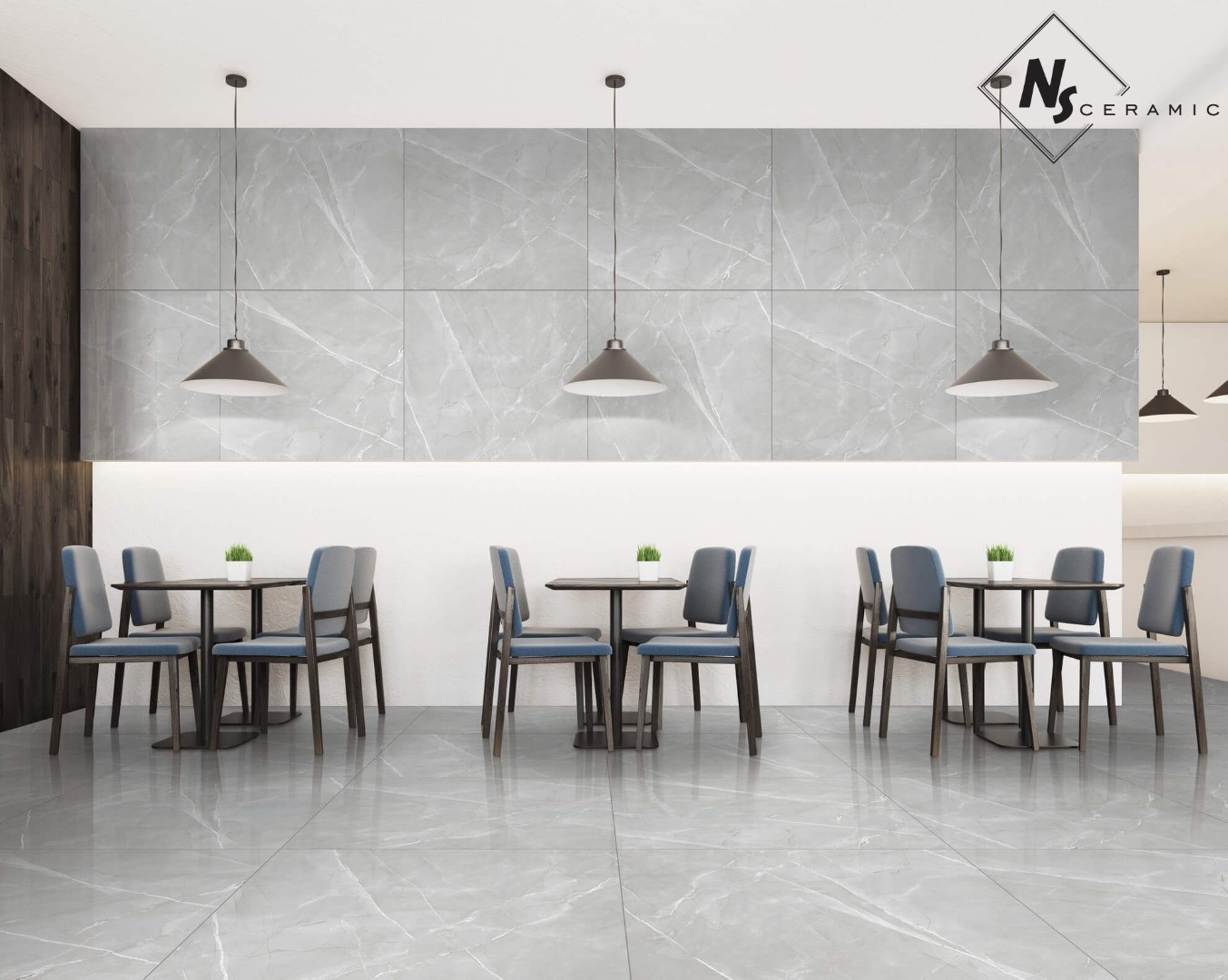 NS Ceramic Керамогранит с Эффектом Камня NSC8033 Grey 80x80 - керамическая плитка и керамогранит
