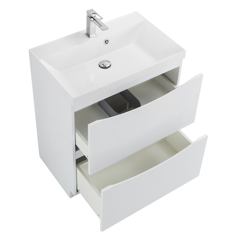 Тумба с раковиной напольная BelBagno MARINO 60 Bianco Lucido