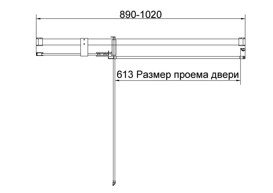 Душевая дверь Экстенза (Extenza) VDP-4EX1112CL, 1100/1200, Хром, стекло прозрачное