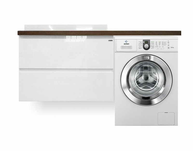 Комплект мебели Malibu Luxe 1550х500 левосторонний подвесной 2 ящика (ШхГхВ) 898х476х607 (без столешницы)