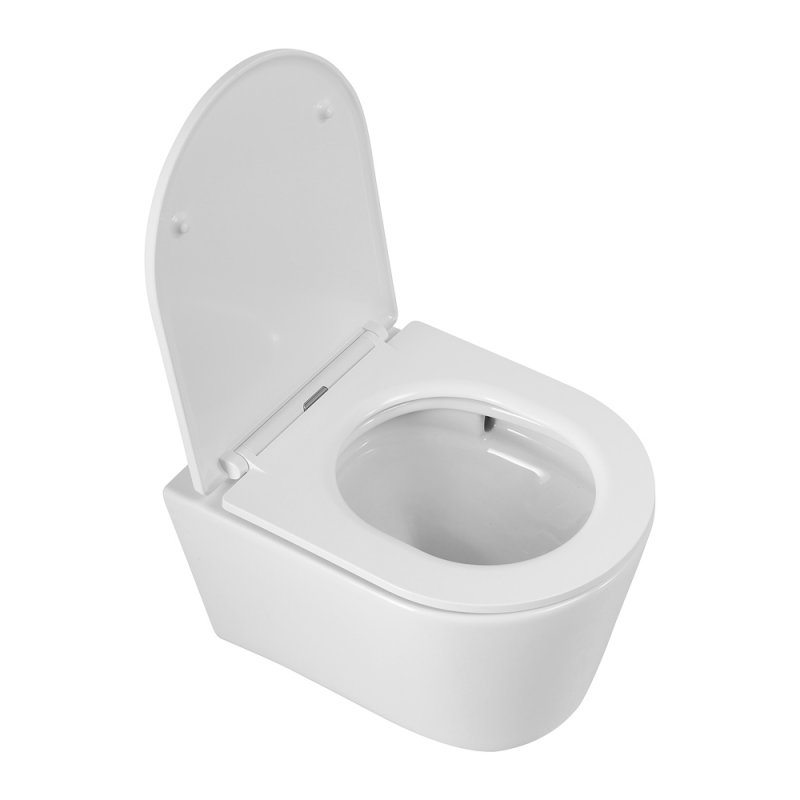 LINER Унитаз подвесной, безободковый с системой смыва "Торнадо", с сиденьем soft close, 49 см, CZR-38083-49-TH-TOR/SC