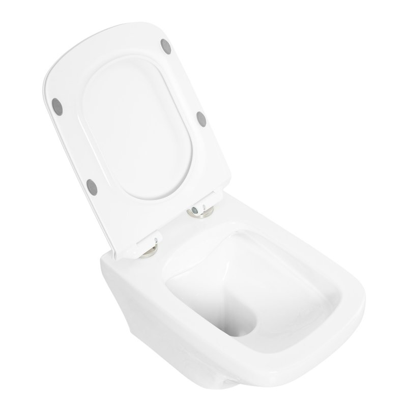 SELA Унитаз подвесной безободковый с креплением, BB3201CHR