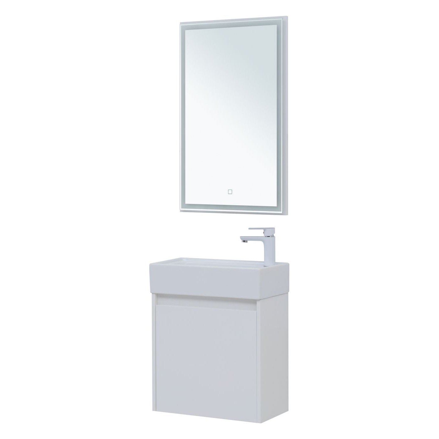 Мебель для ванной Aquanet Nova Lite 50 белый глянец (с дверецей)