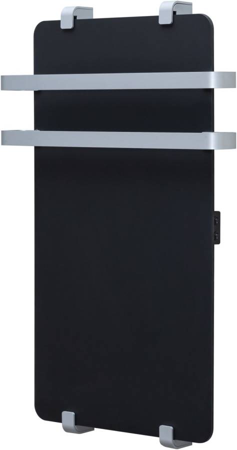 Полотенцесушитель электрический Allen Brau Infinity 80x44 с рейлингом 2.0 и креплением, серебро браш