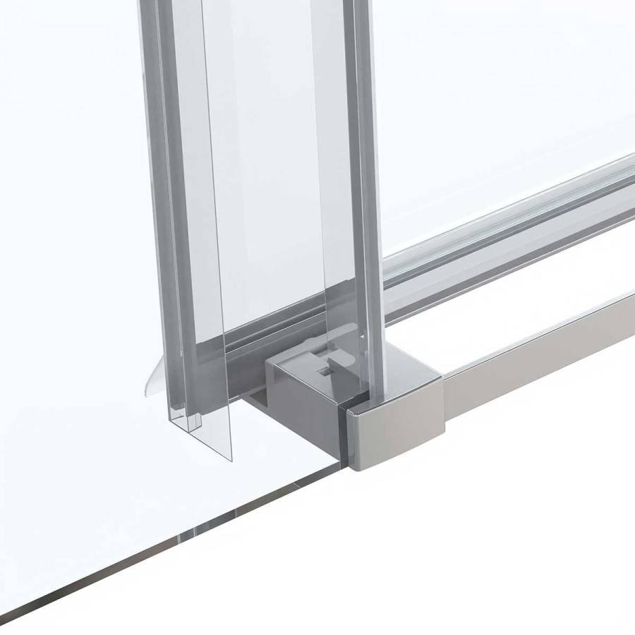 Душевой уголок Como Soft VSR-1CS1015CL, 1500*1000, хром, стекло прозрачное