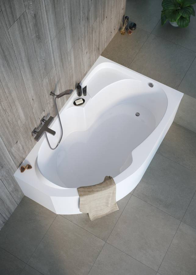 Акриловая ванна Creto Doris 160х100 см правая 14-160100R