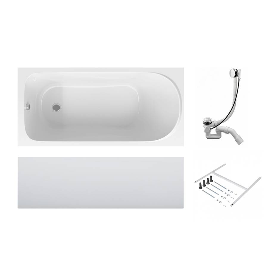Акриловая ванна  Sense 170x70, каркас, слив-перелив, комплект