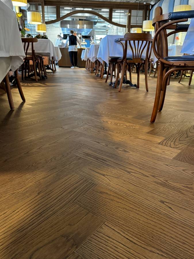Кварцевый паркет Quartz Parquet Английская Ёлка Дуб Рустикальный, 33-410, 5/0,6 мм 