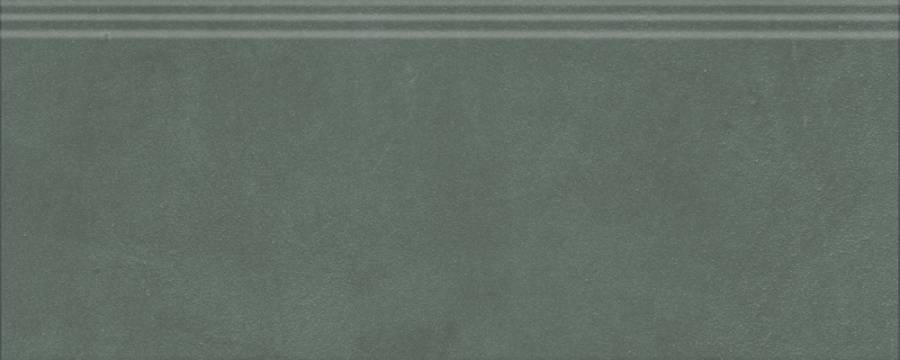 Плинтус Чементо зелёный матовый обрезной 30x12x1,3