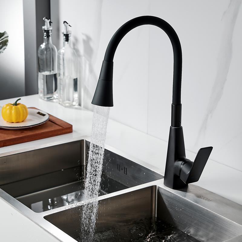 Смеситель для кухни с гибким изливом Shevanik S543H-3
