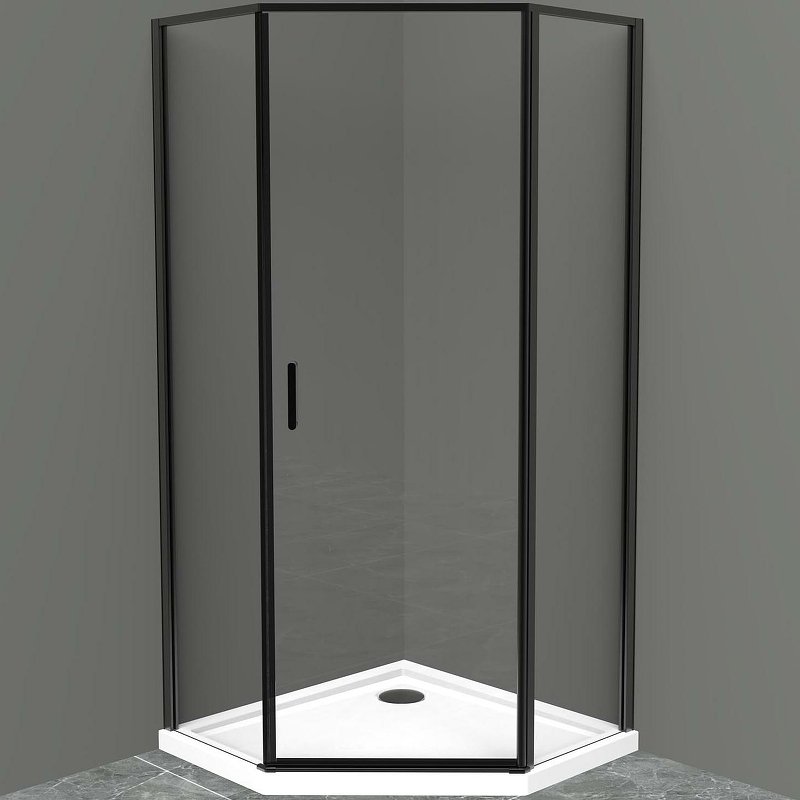 Душевой уголок BelBagno UNO-195-P-1-100-C-NERO
