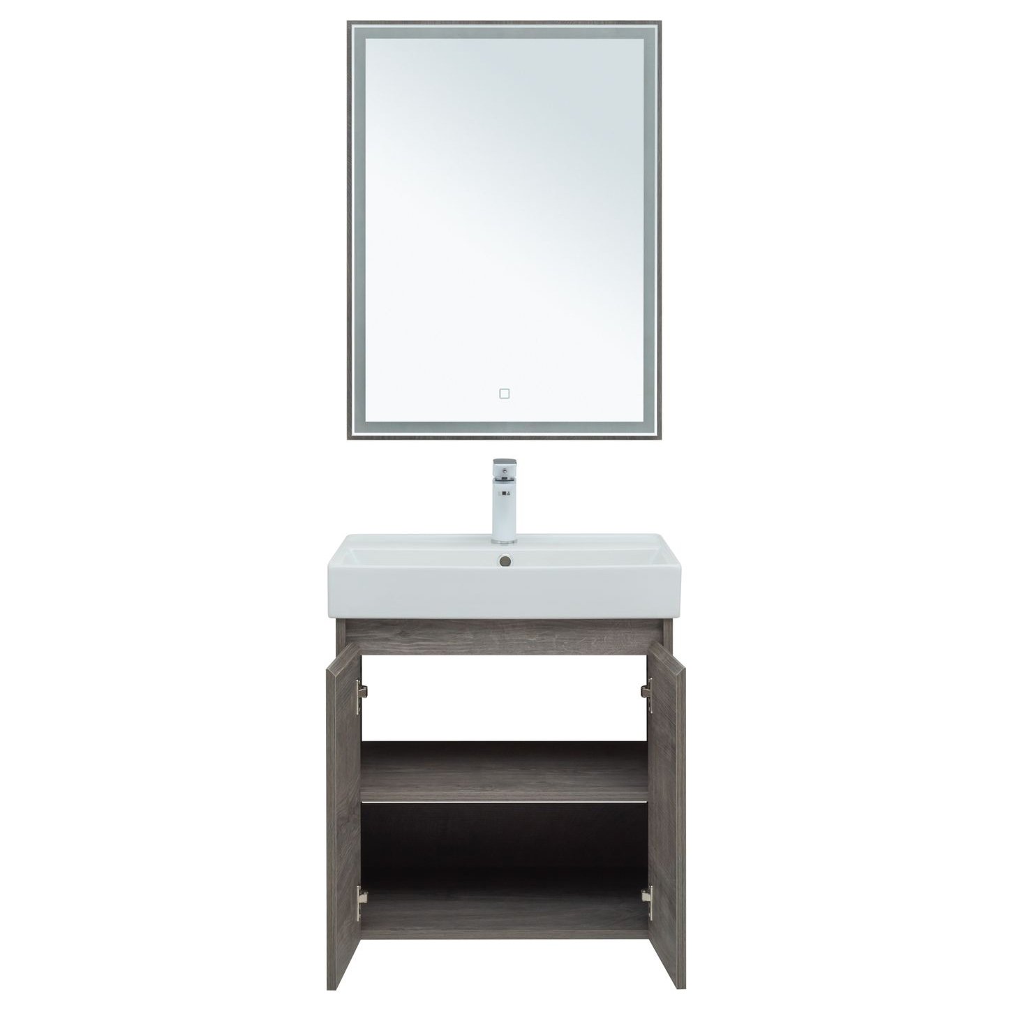 Мебель для ванной Aquanet Nova Lite 60 дуб рошелье (2 дверцы)
