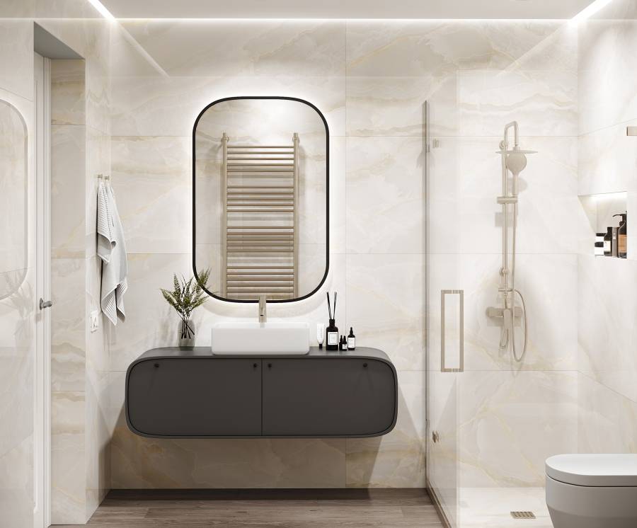 Керамогранит Laparet Stubay Onyx Crema полированный 60х60 (4шт_1,44м), м2