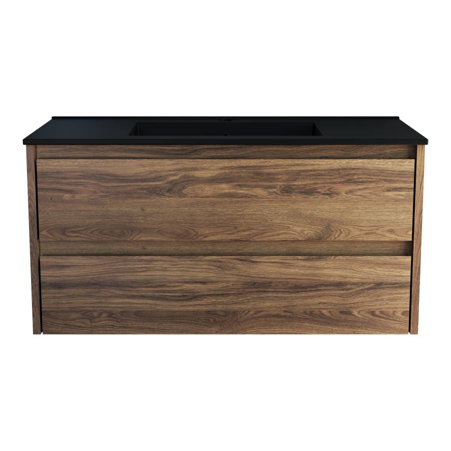 База под раковину Gio 1000 подвесная, 2 выкатных ящика soft-close, C.Oak
