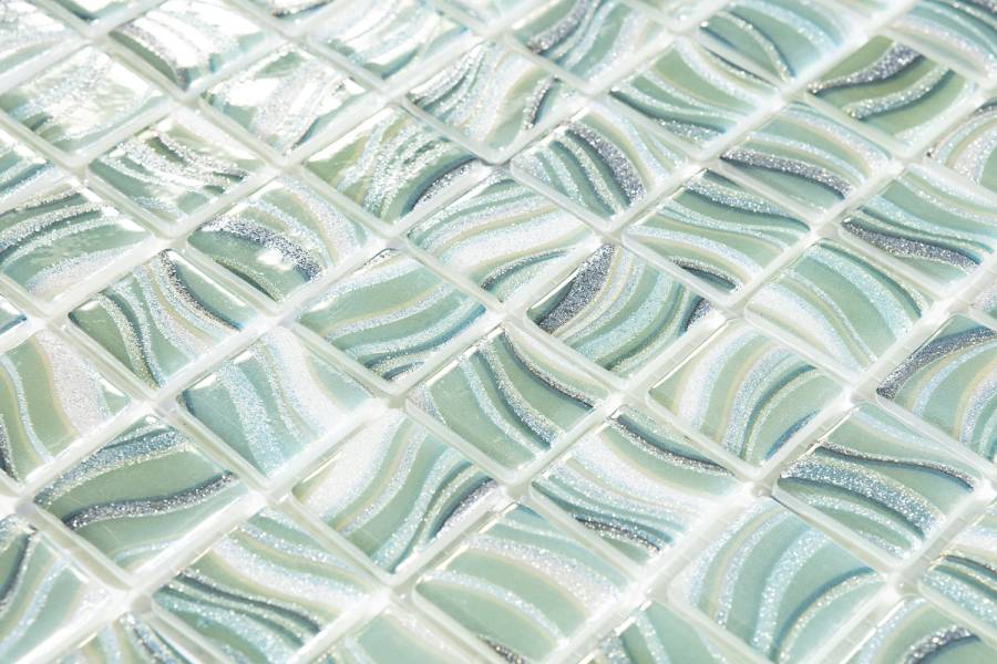 Стеклянная мозаика 7806 Glitter Jade 25x25, Glitter