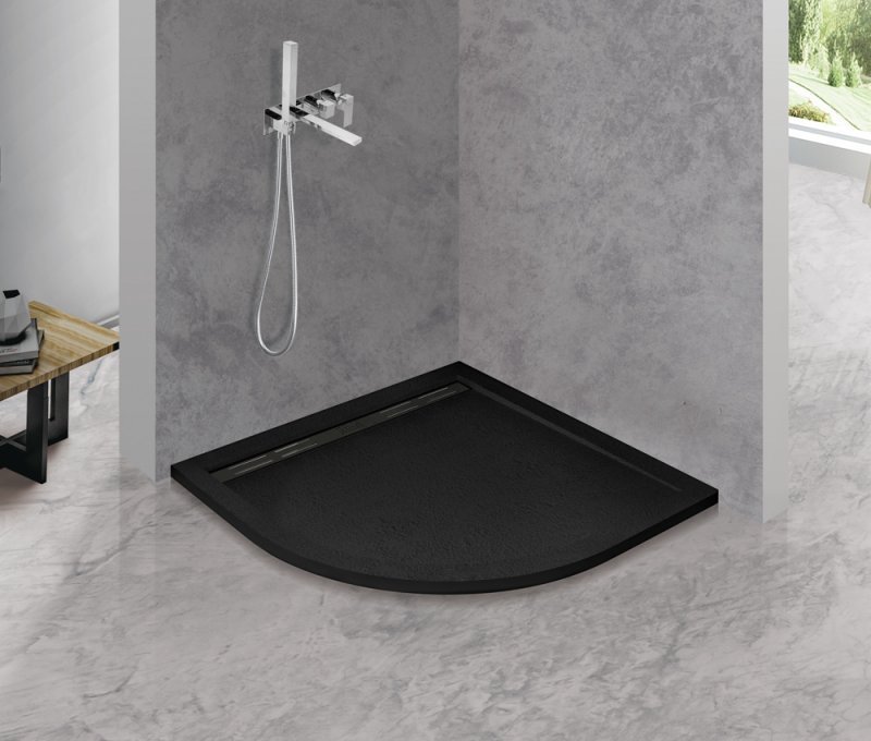 Поддон из искусственного мрамора CEZARES TRAY-AS-R-90-30-NERO