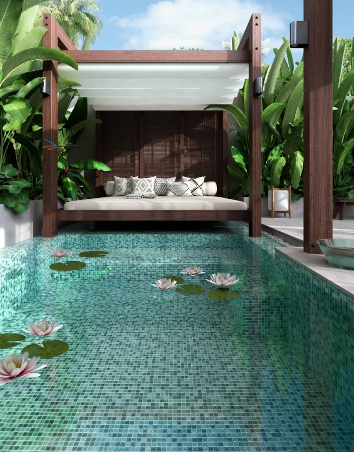 Стеклянная мозаика 5608 Bali 25x25, Nature