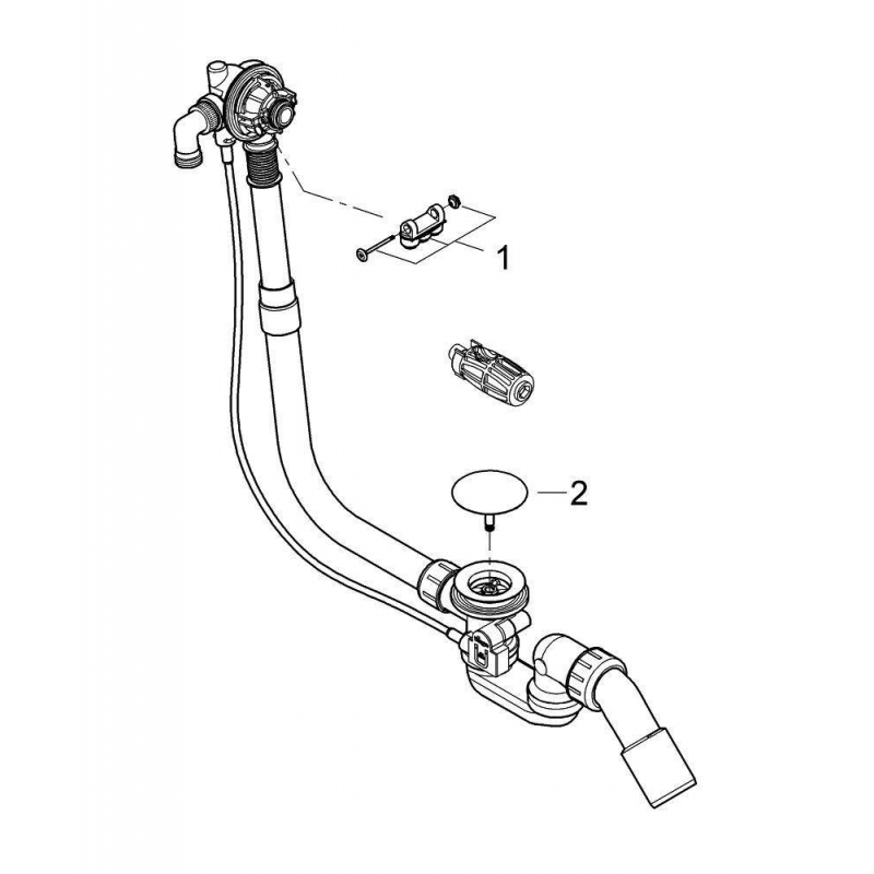 Слив перелив для ванны Grohe Talentofill 28990000