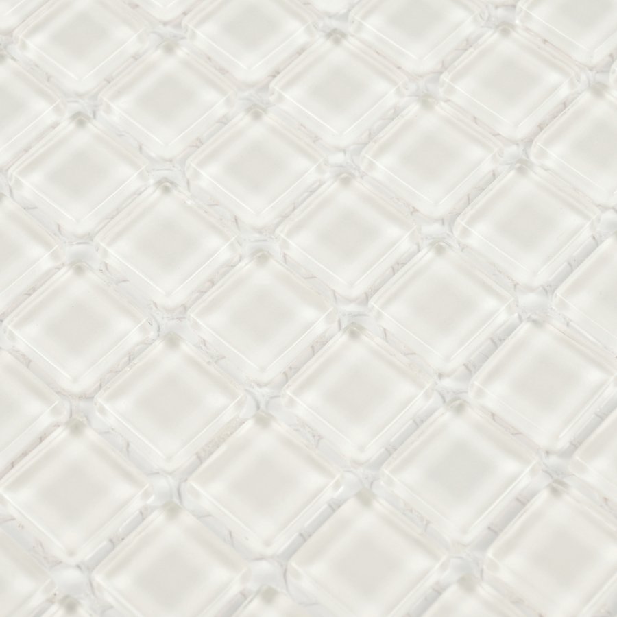 Мозаика стеклянная Super White (чип 4*15*15) 300*300(22шт-1.98м2), м2
