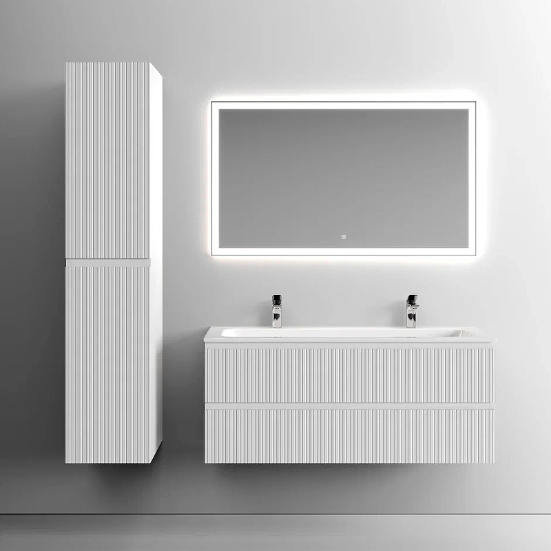 Тумба подвесная SANCOS Snob T 1195х445х500, c двумя ящиками оснащенными доводчиками, Bianco, арт.SNT120W