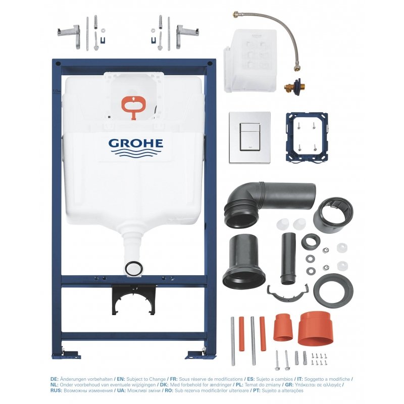 Инсталляция для унитаза подвесного стандартная комплект Grohe Rapid SL (38772001)