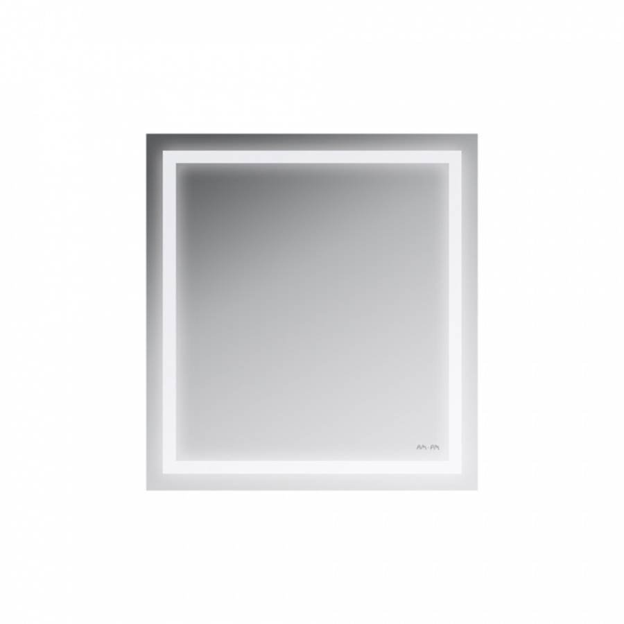 Универсальное зеркало настенное M91AMOX0651WG с контурной LED-подсветкой, 70х65х3 см