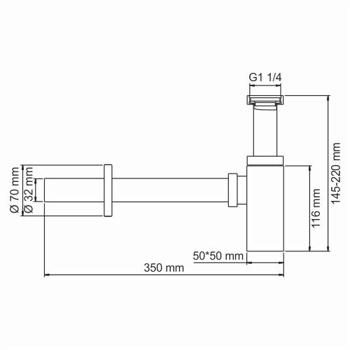 A169 Сифон для раковины Wasserkraft
