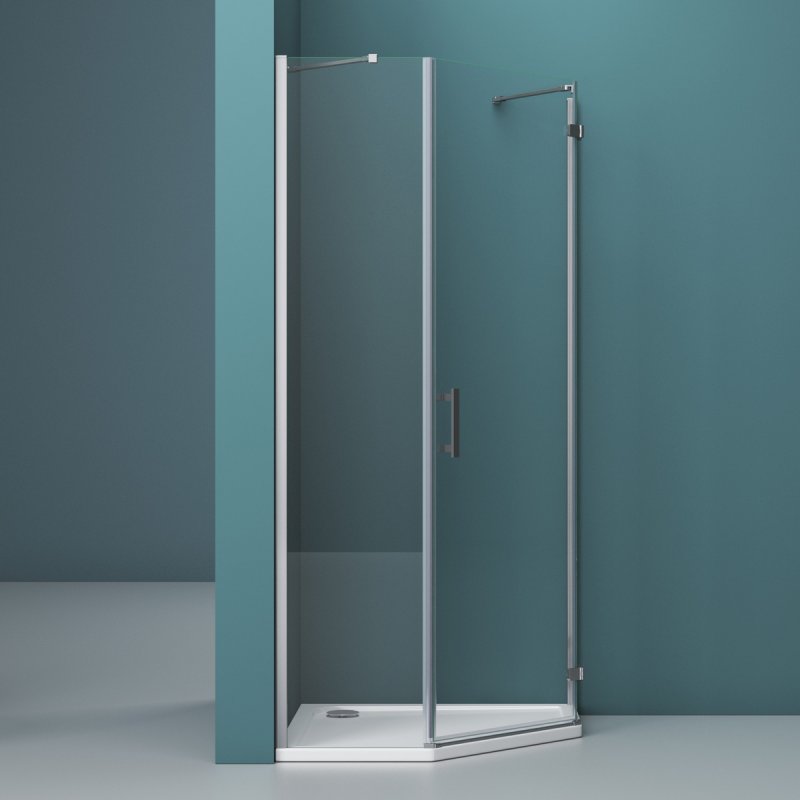 Душевой уголок BelBagno KRAFT-P-1-100-C-Cr-L